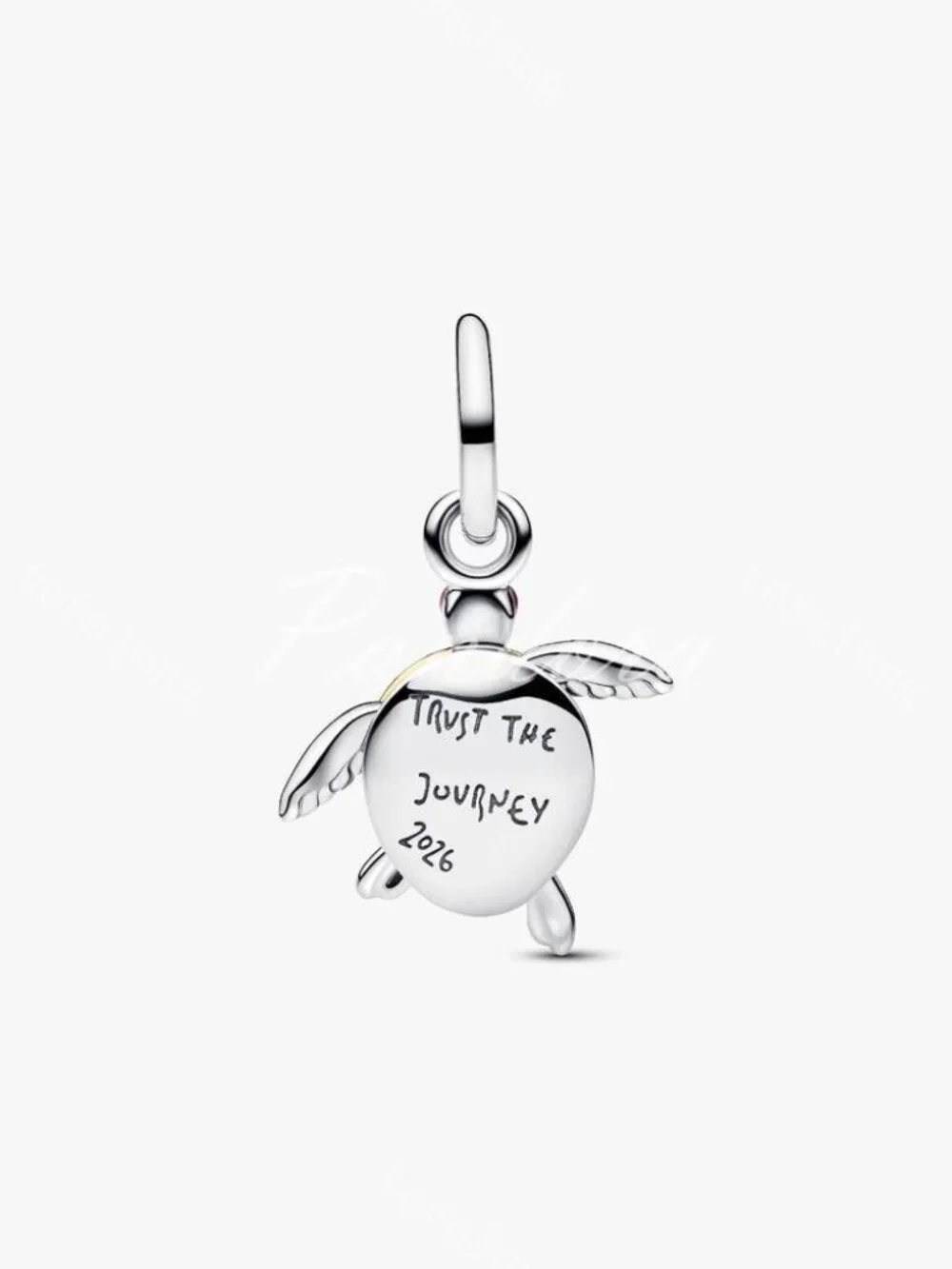Pandora 2026 Pink Sea Turtle Lab-grown Diamond Dangle Charm